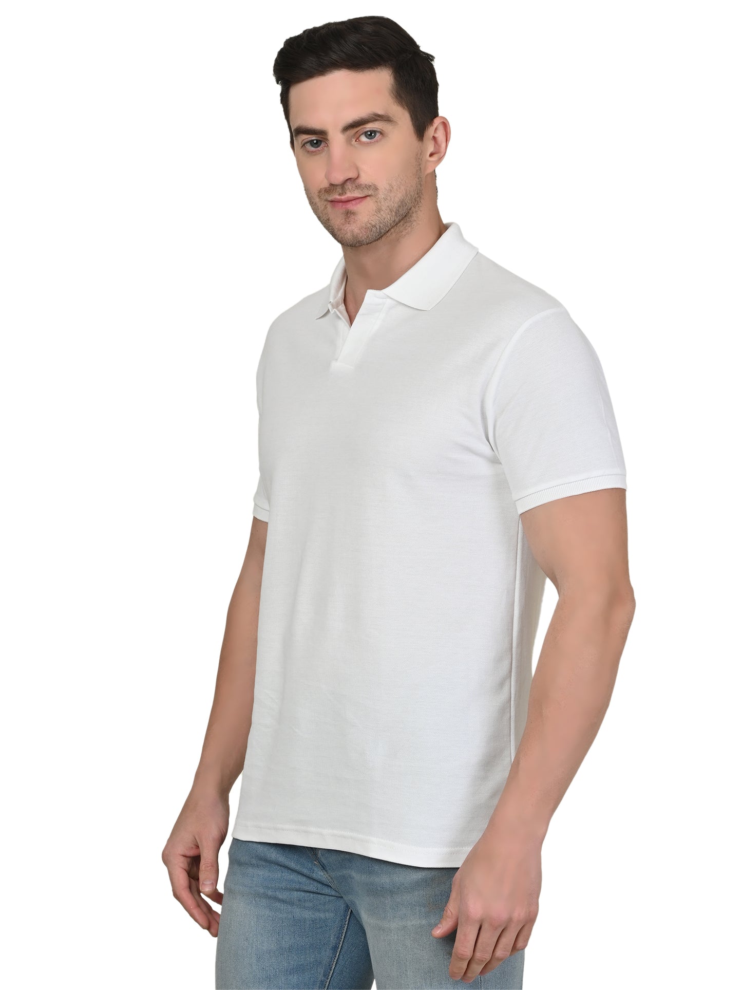 Foxie Johnny Collar Polo-T-shirt | White
