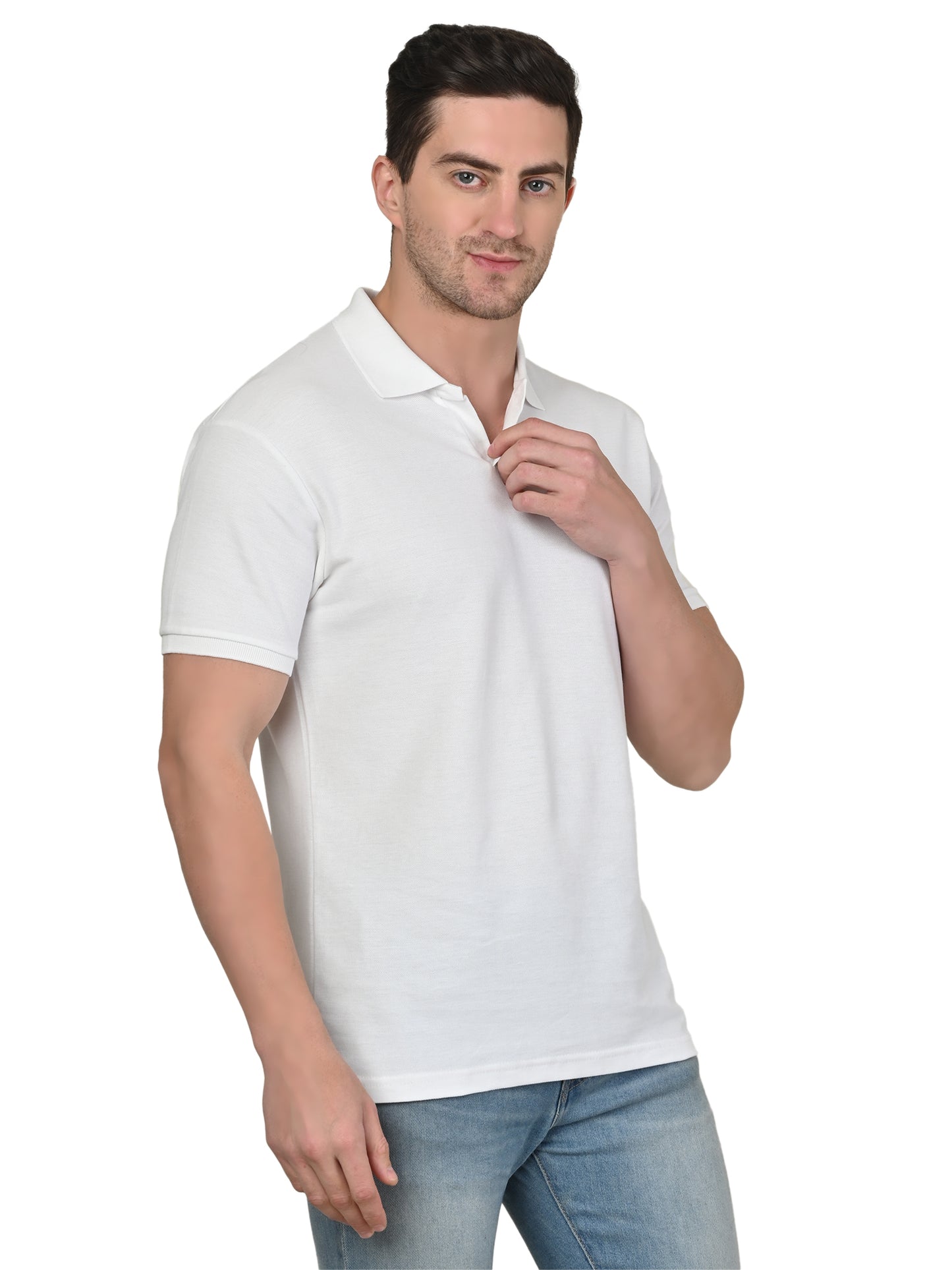 Foxie Johnny Collar Polo-T-shirt | White