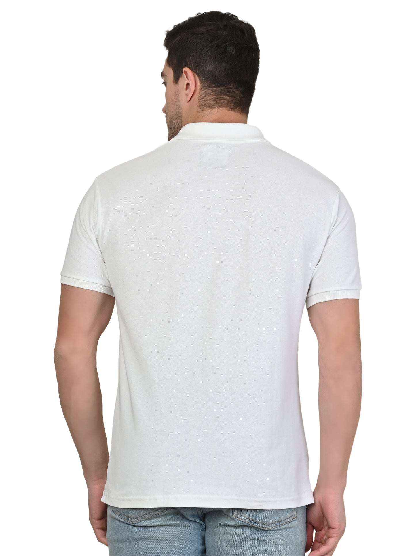 Foxie Johnny Collar Polo-T-shirt | White