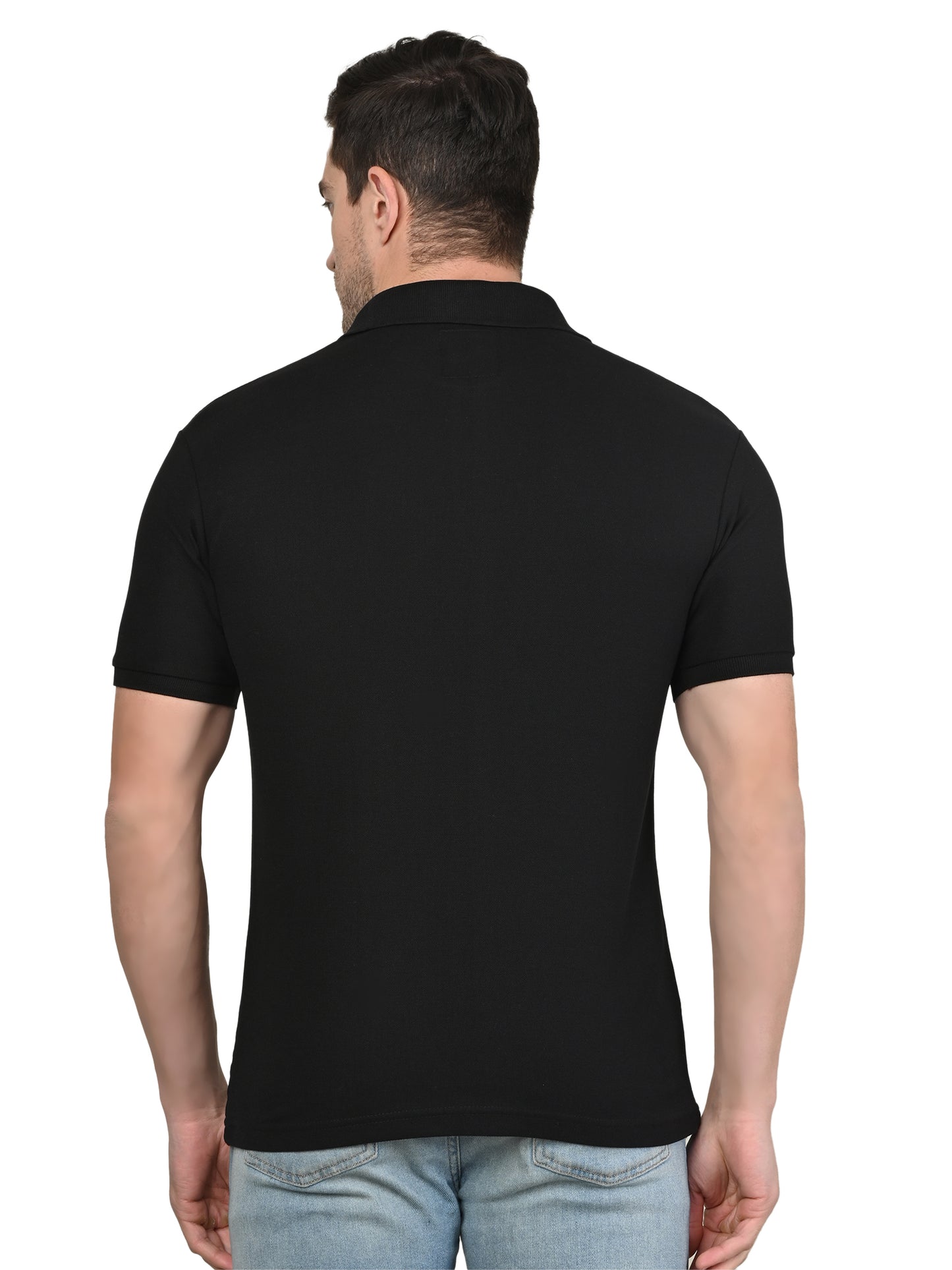 Foxie Zipper Polo-T-shirt | Black