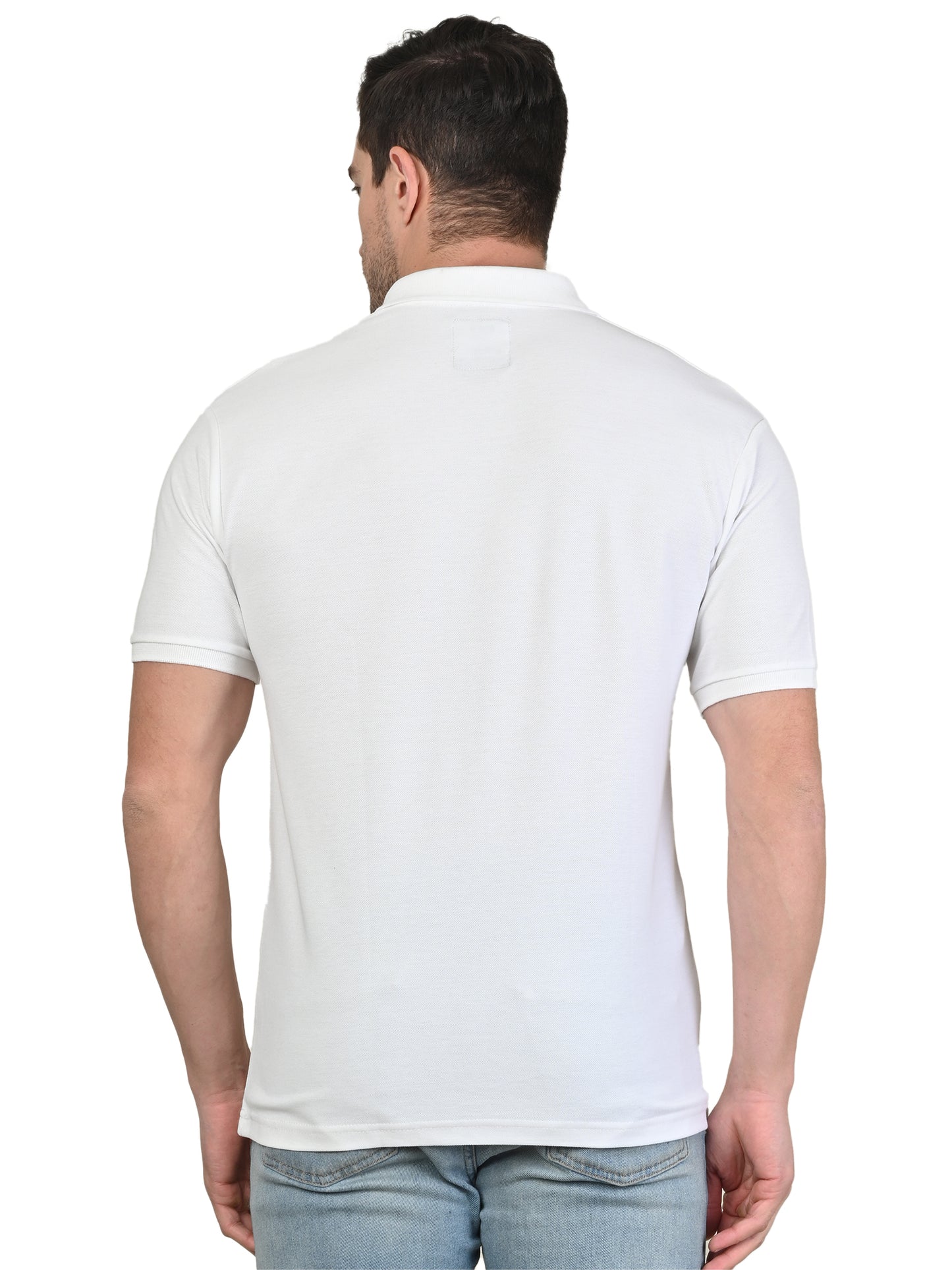 Foxie Zipper Polo-T-shirt | White
