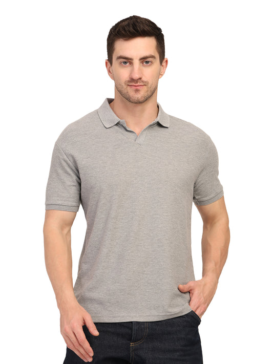 Foxie Johnny Collar Polo-T-shirt | Grey