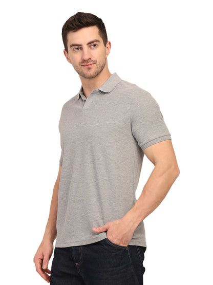Foxie Johnny Collar Polo-T-shirt | Grey