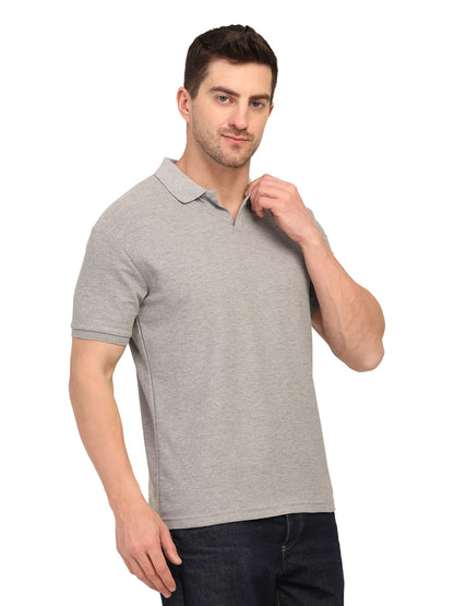 Foxie Johnny Collar Polo-T-shirt | Grey