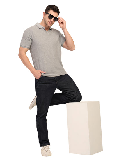 Foxie Johnny Collar Polo-T-shirt | Grey