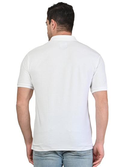 Foxie Zipper Polo-T-shirt | White