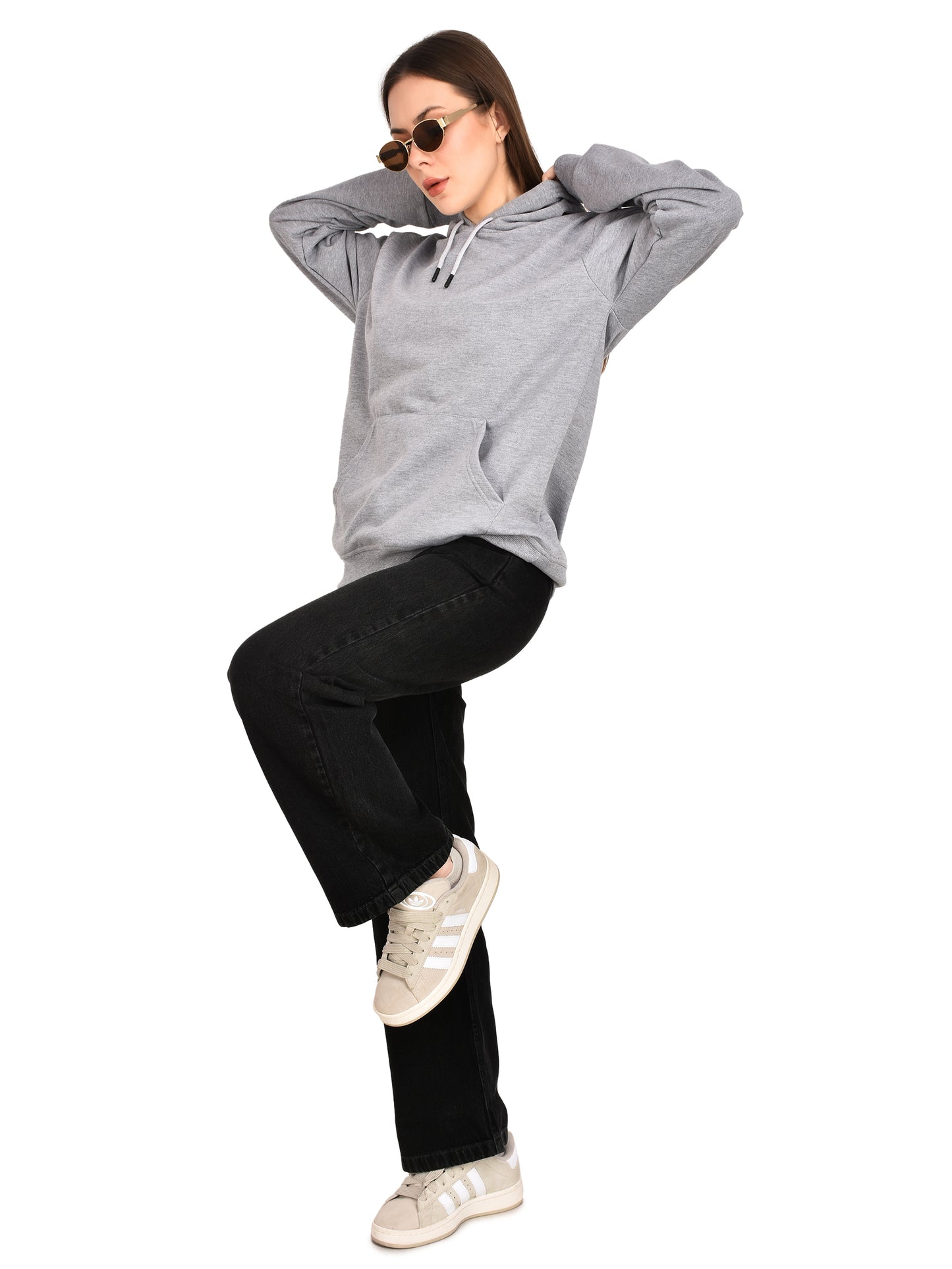 Foxie Hoodie - Female- Grey - Foxie
