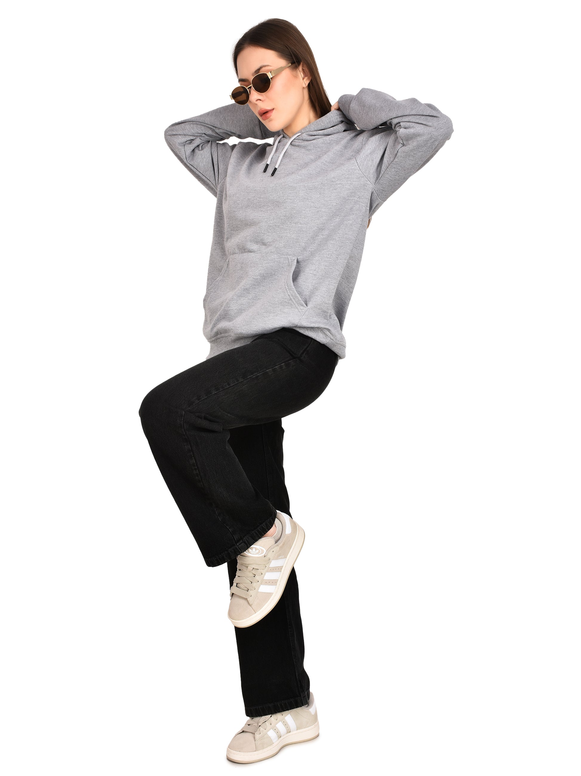 Foxie Hoodie - Female- Grey - Foxie