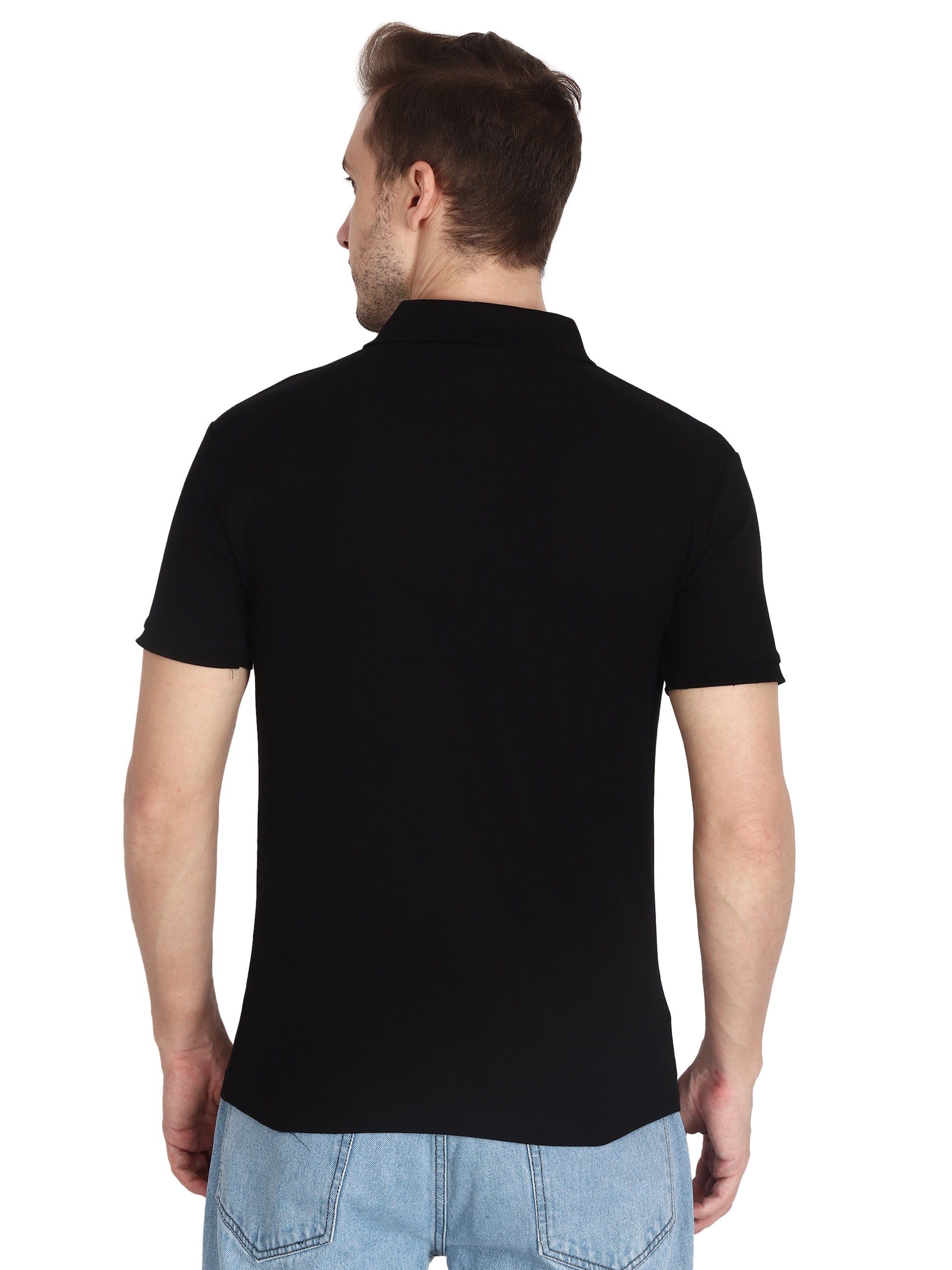 Foxie  Polo Printed T-Shirt -Black - Foxie