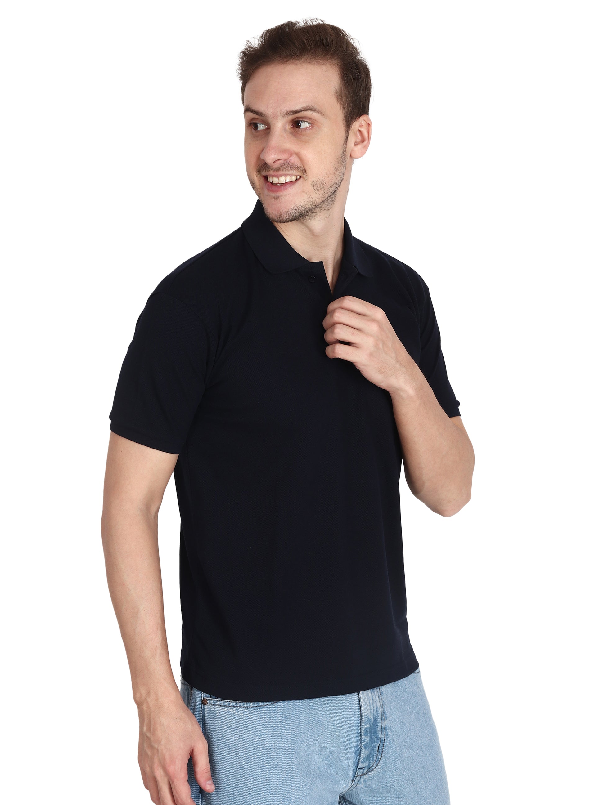 Foxie Polo T-Shirt -Navy - Foxie
