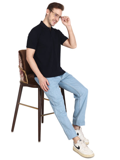 Foxie Polo T-Shirt -Navy - Foxie