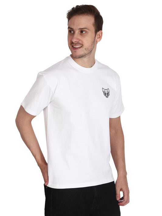 Foxie Oversize Printed T-Shirt -White - Foxie