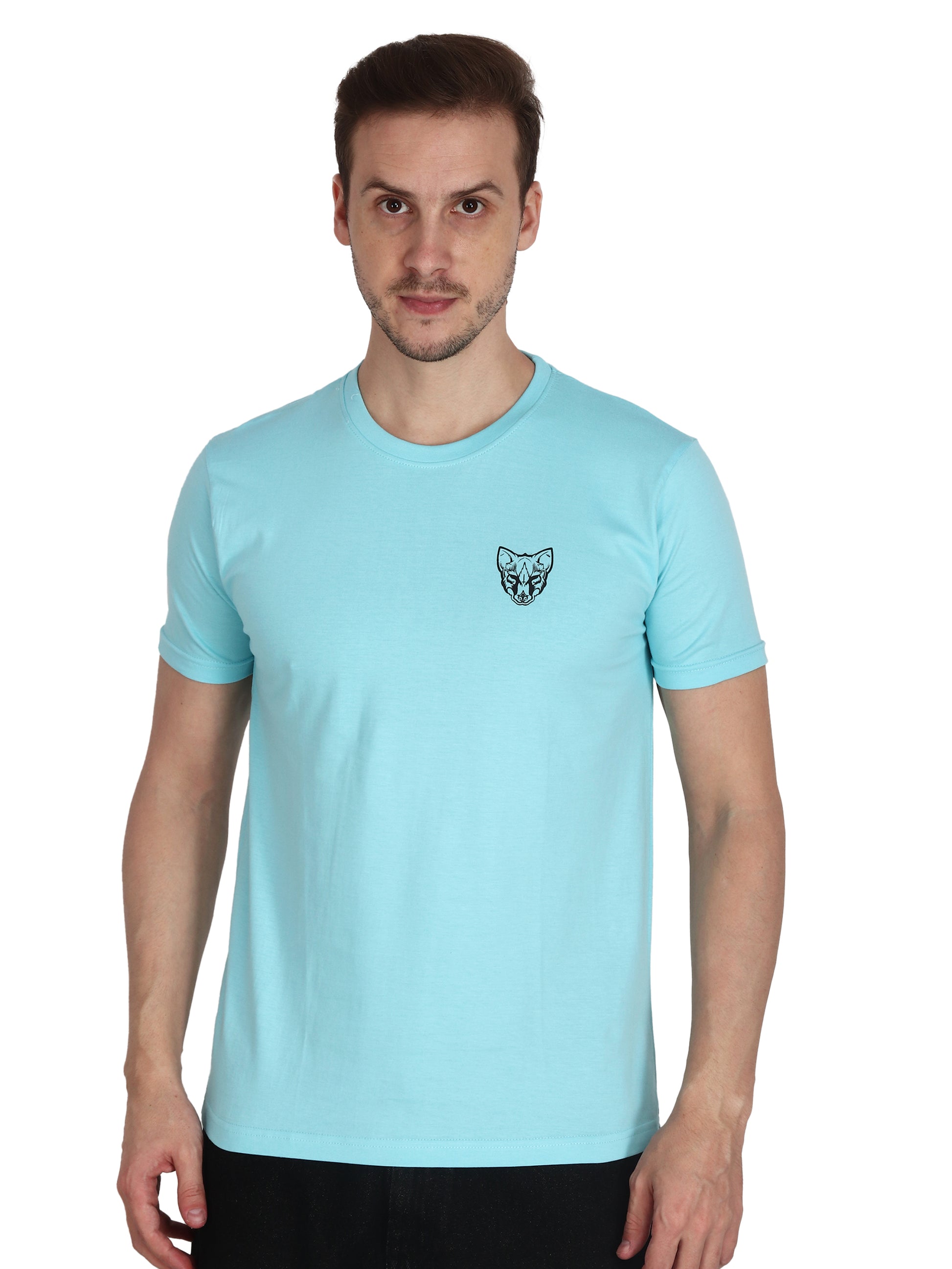 Foxie Classic Round Neck Printed T-Shirt -Cyon - Foxie