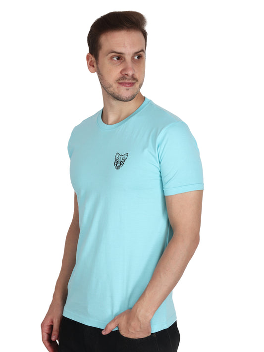 Foxie Classic Round Neck Printed T-Shirt -Cyon - Foxie