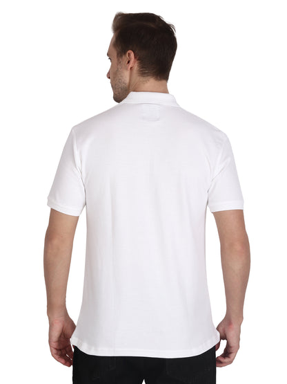 Foxie Polo Printed T-Shirt -White - Foxie