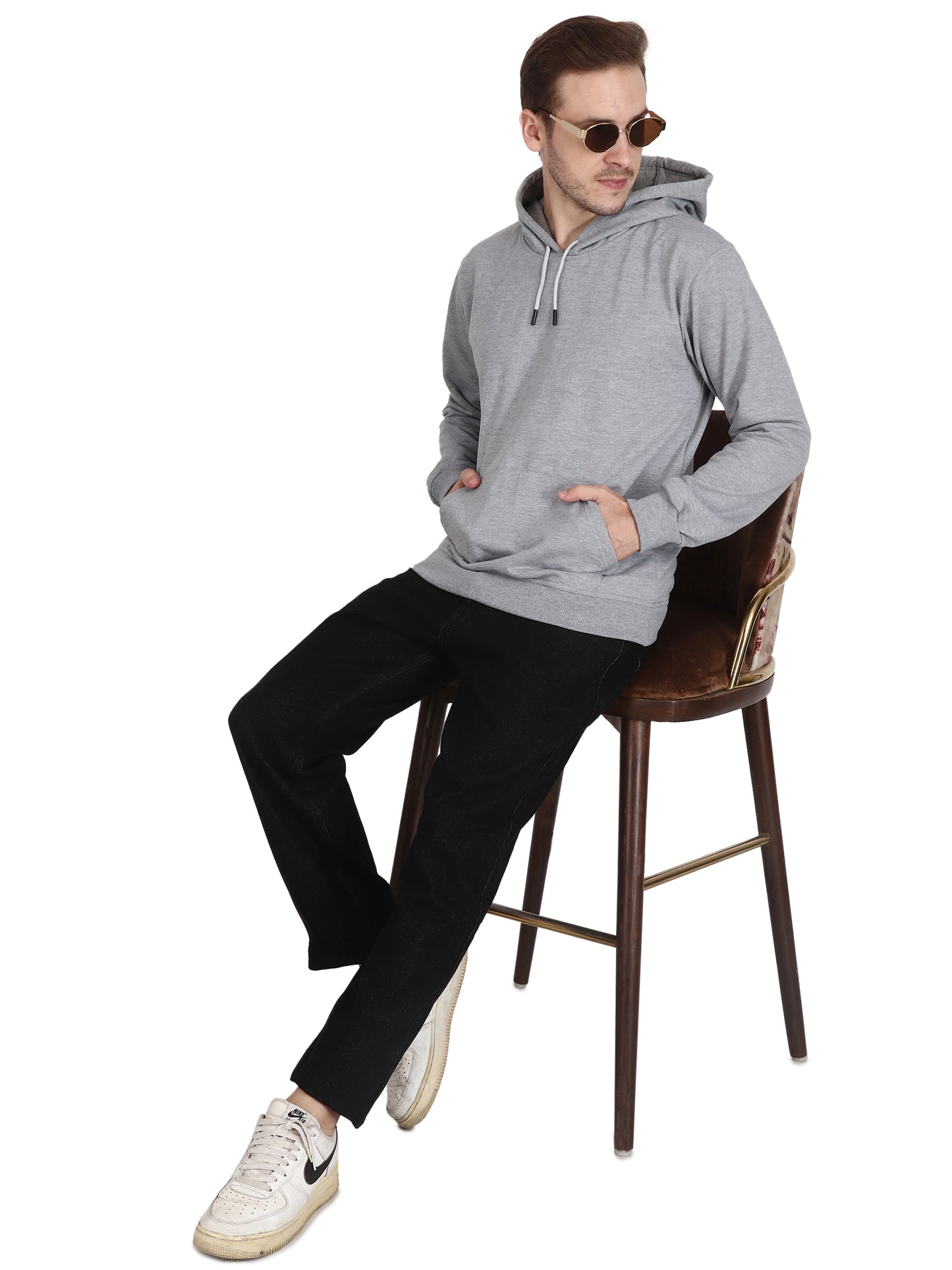 Foxie  Hoodie -Grey - Foxie