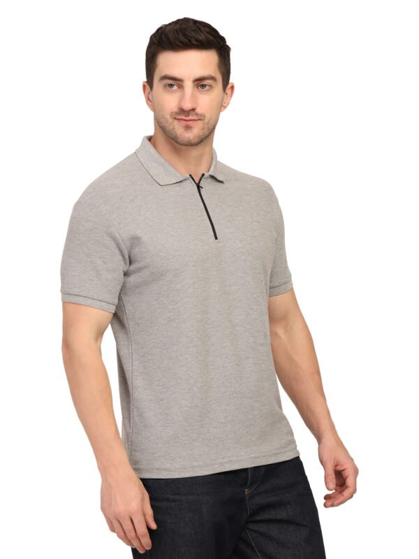 foxie zipper polo white