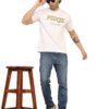foxie oversize t shirt – beige