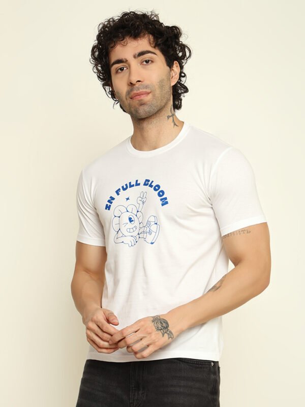 foxie bloom classic fit printed t shirt