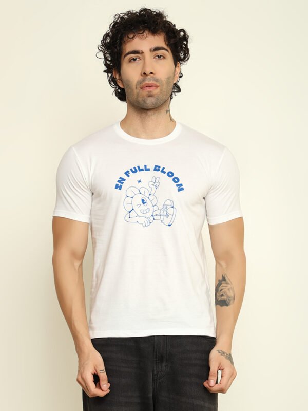 foxie bloom classic fit printed t shirt