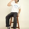 foxie bloom classic fit printed t shirt