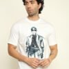 foxie gentlemen oversize fit printed t shirt