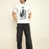 foxie gentlemen oversize fit printed t shirt