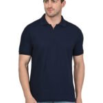 Foxie Zipper Polo- Blue
