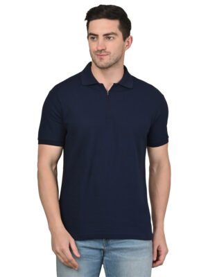 foxie zipper polo white