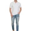 foxie zipper polo white