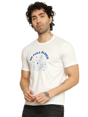 foxie bloom classic fit printed t shirt